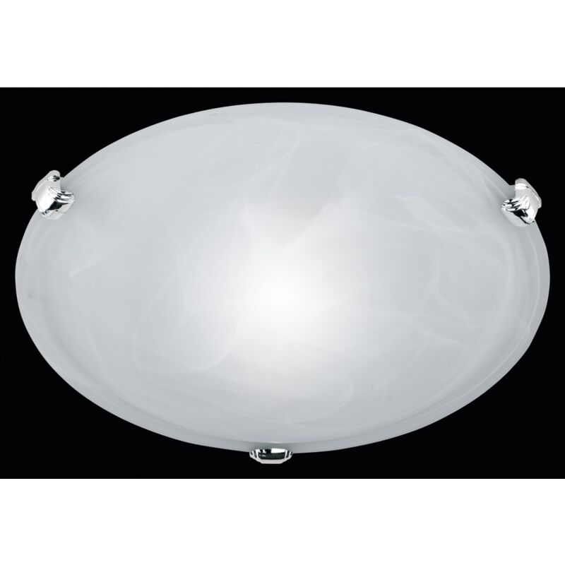 foto del prodotto plafoniera rotonda vetro bianco adrian 30 cm trio lighting