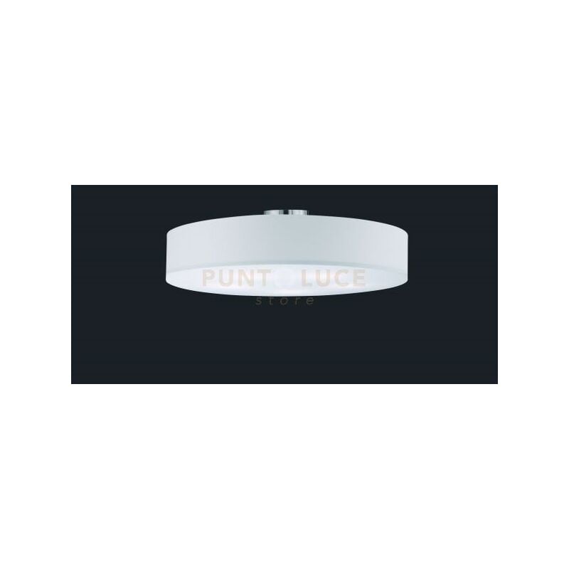 foto del prodotto plafoniera soffitto interno tonda 10w 5 luci diffusore tessuto bianco gd trio