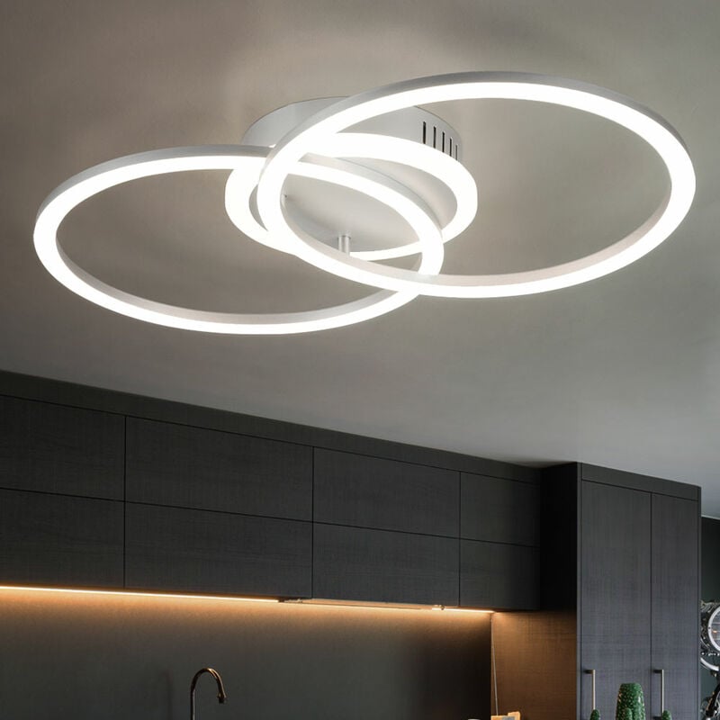 foto del prodotto plafoniera soggiorno moderna led plafoniera plafoniera camera da letto interruttore dimmer, funzione memoria 3 fiamme, metallo moderno color titanio, 1x led 25w 2600lm 3000k, hxlxp 7x30x30cm
