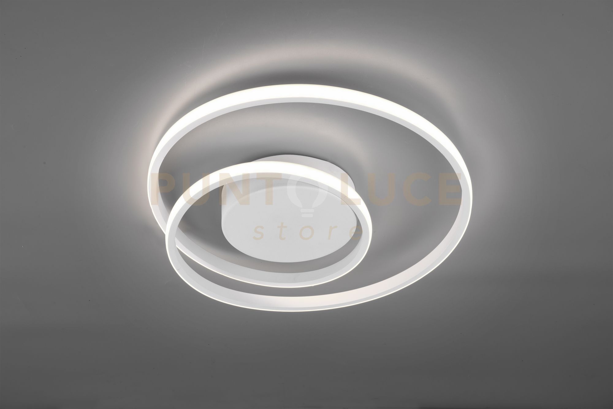 foto del prodotto plafoniera spirale led emmen bianco