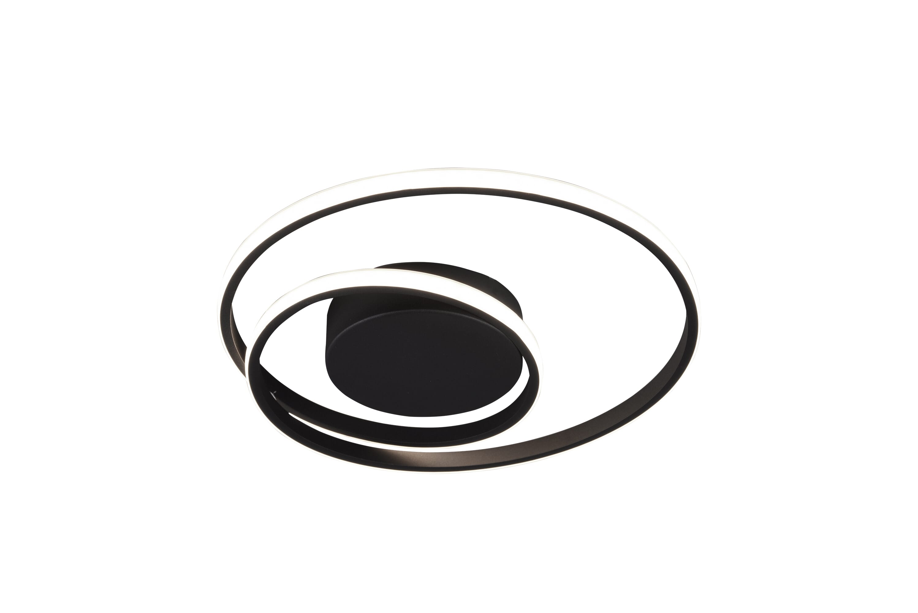 foto del prodotto plafoniera spirale led emmen nero
