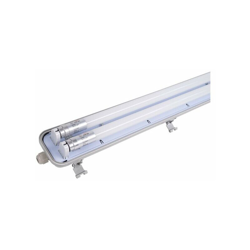 foto del prodotto plafoniera stagna 2 tubi 60 cm luce binaca 6500k 2x9w