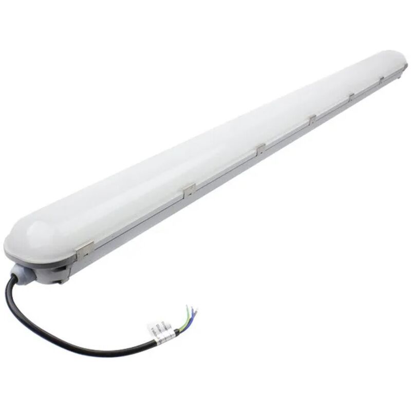 foto del prodotto plafoniera stagna led 120cm 40w ip65 alluminio bianco freddo 6500k