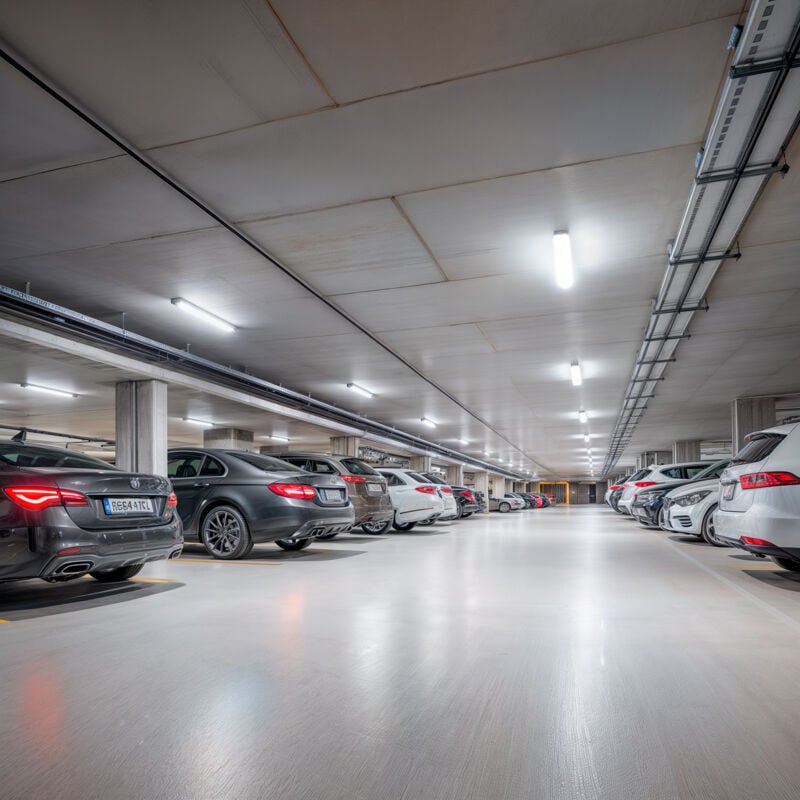 foto del prodotto plafoniera stagna led 120cm 40w ip65 no flicker 4000k bianco naturale