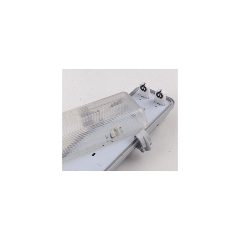 foto del prodotto plafoniera stagna led atlantic silver 2xt8ip65 68 4x11 5x5 6cm