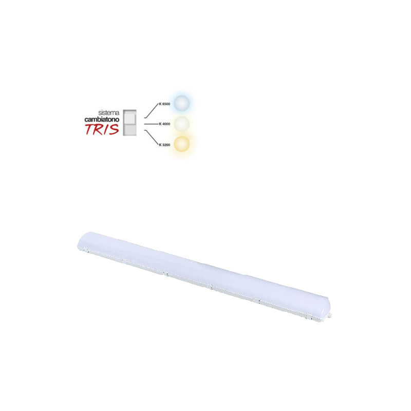 foto del prodotto plafoniera stagna led cambiatono 70w l1580x200 ip65 bnc