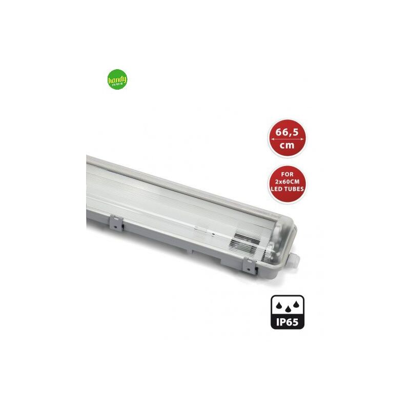 foto del prodotto plafoniera stagna velamp 2tubi 18w 4000k ip65