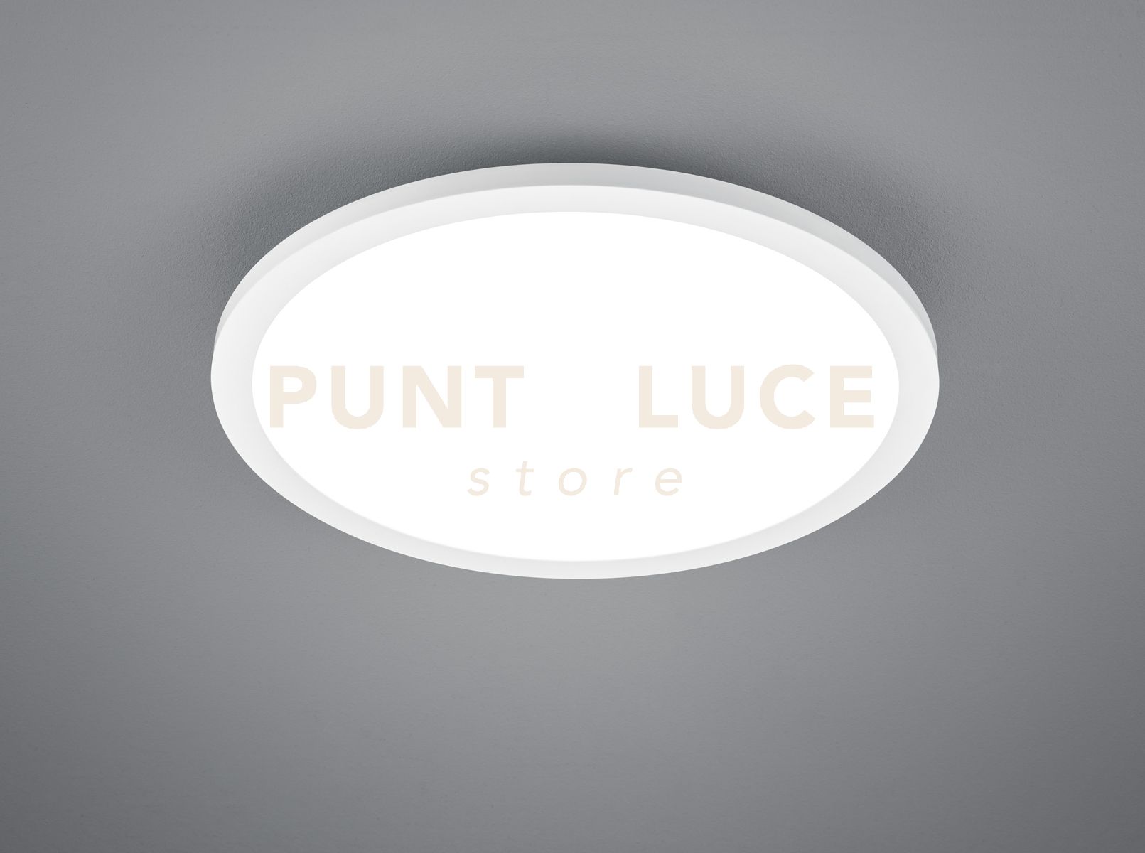 foto del prodotto plafoniera tiberius led rotonda bordo bianco r62984001