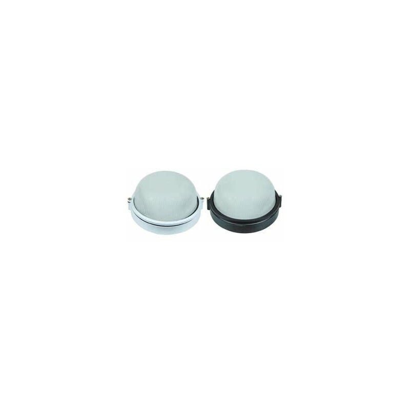 foto del prodotto plafoniera tonda in alluminio per esterno 60w ip54 mm.180x115h. nero