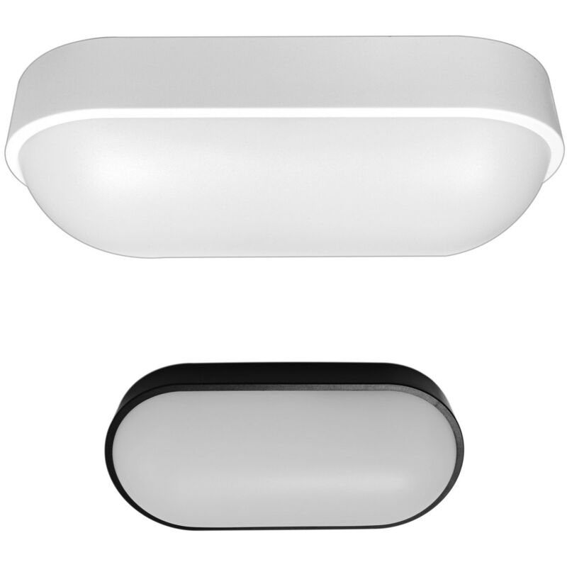 foto del prodotto plafoniera tonda led da parete e soffitto mod. oviedo colore bianco o nero