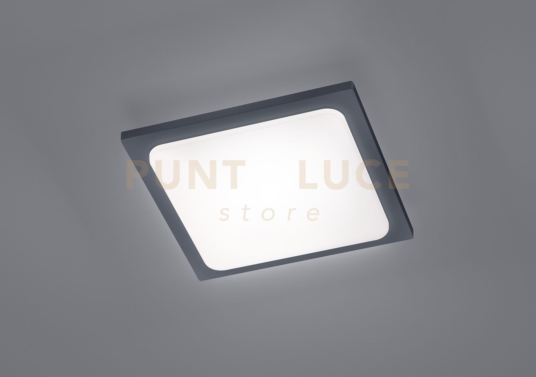foto del prodotto plafoniera trave led quadrata antracite 620160142