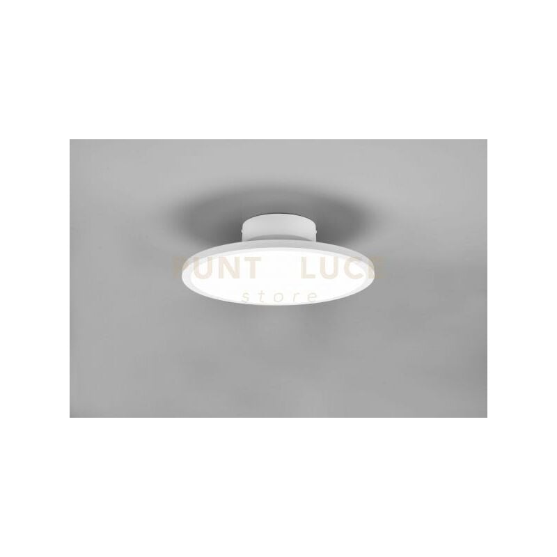 foto del prodotto plafoniera tray led inclinabile dimmerabile d.40cm in metallo bianco 640910131
