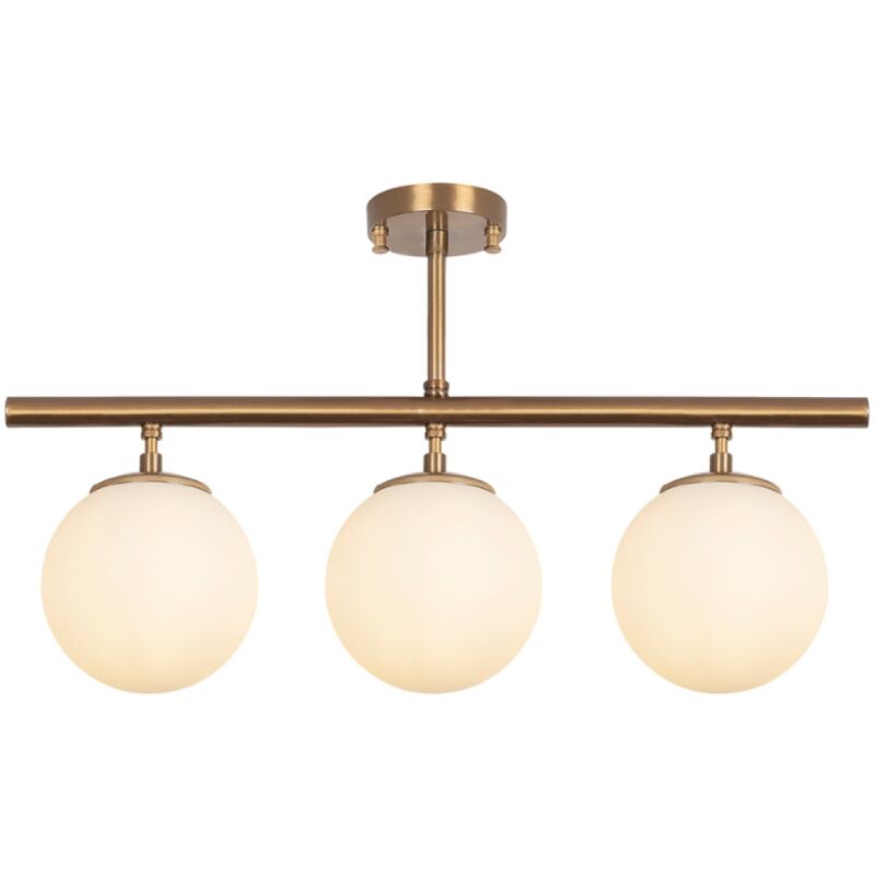foto del prodotto plafoniera vintage - 3 lampade ambre