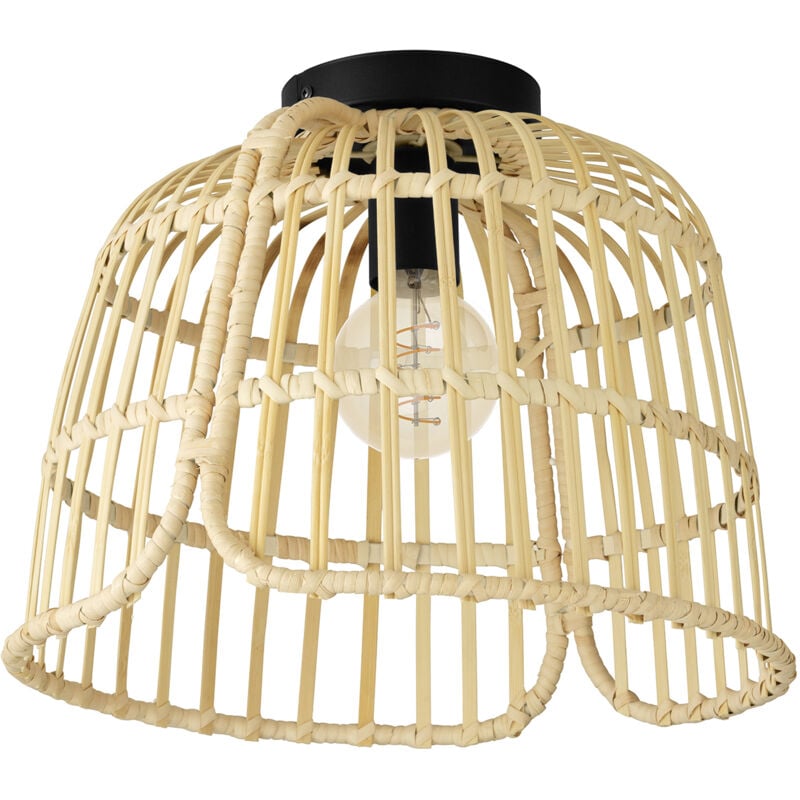 foto del prodotto plafoniera vintage glyneath acciaio nero 1 luce e27