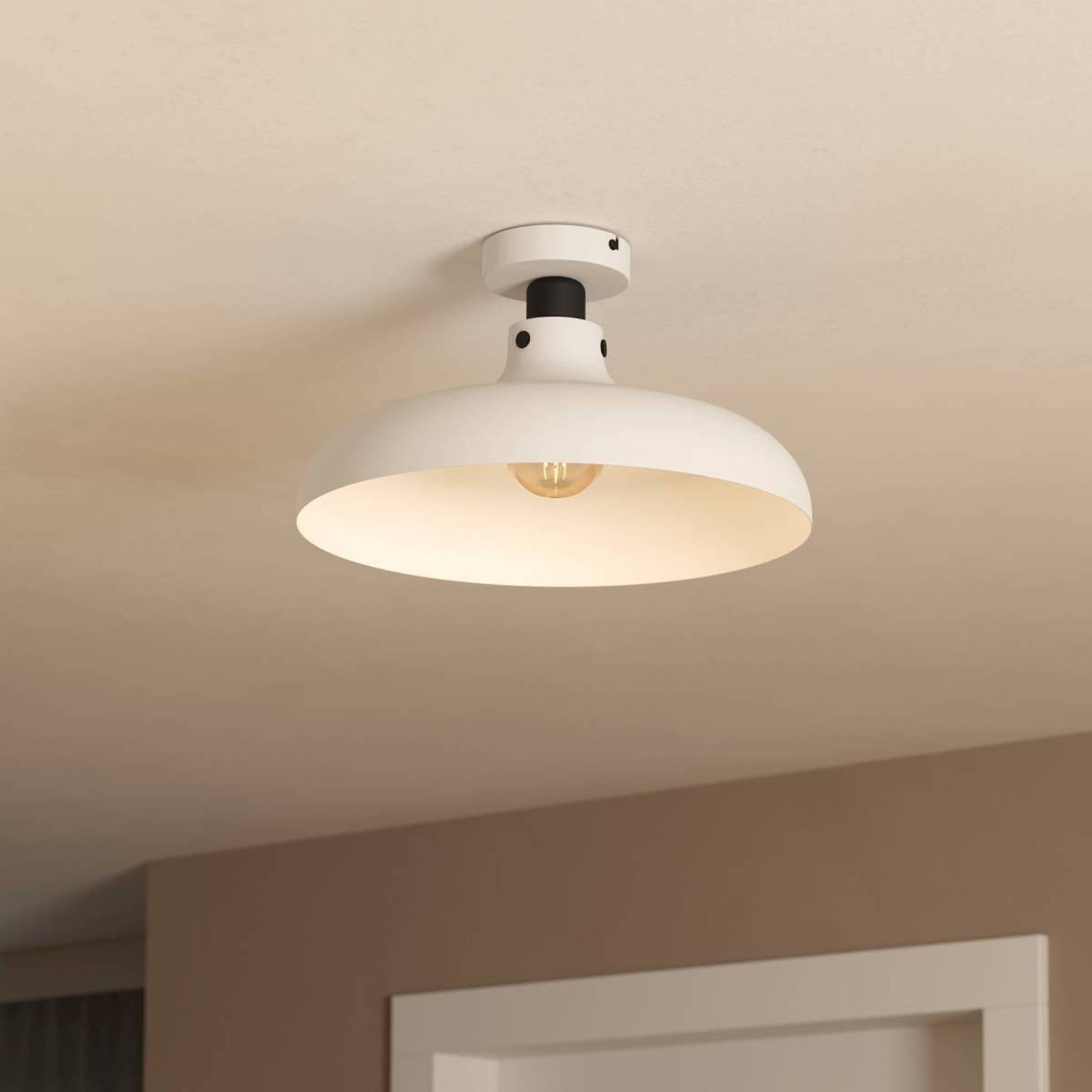 foto del prodotto plafoniera vintage matlock acciaio grigio 1 luce e27