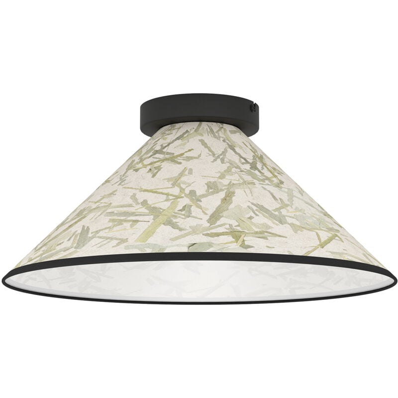 foto del prodotto plafoniera vintage oxpark acciaio nero 1 luce e27