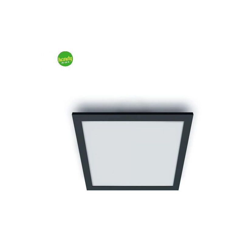 foto del prodotto plafoniera wiz philips 30x30cm nero wifi bluetooth
