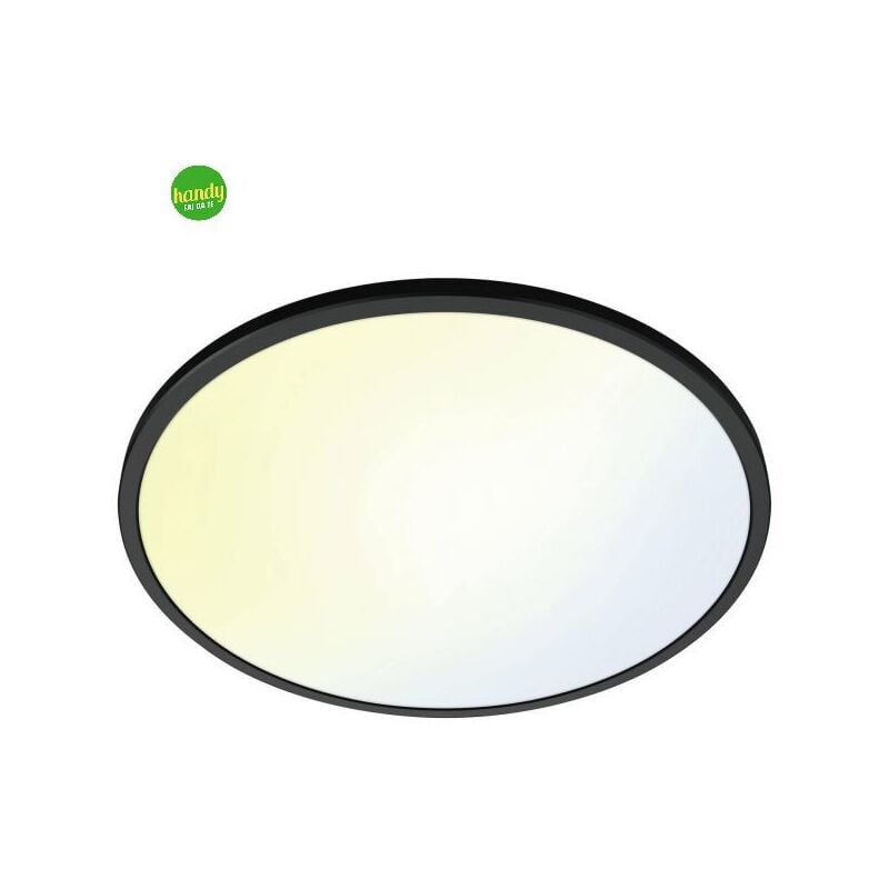foto del prodotto plafoniera wiz superslim philips 43cm nero dimmerabile wifi bluetooth