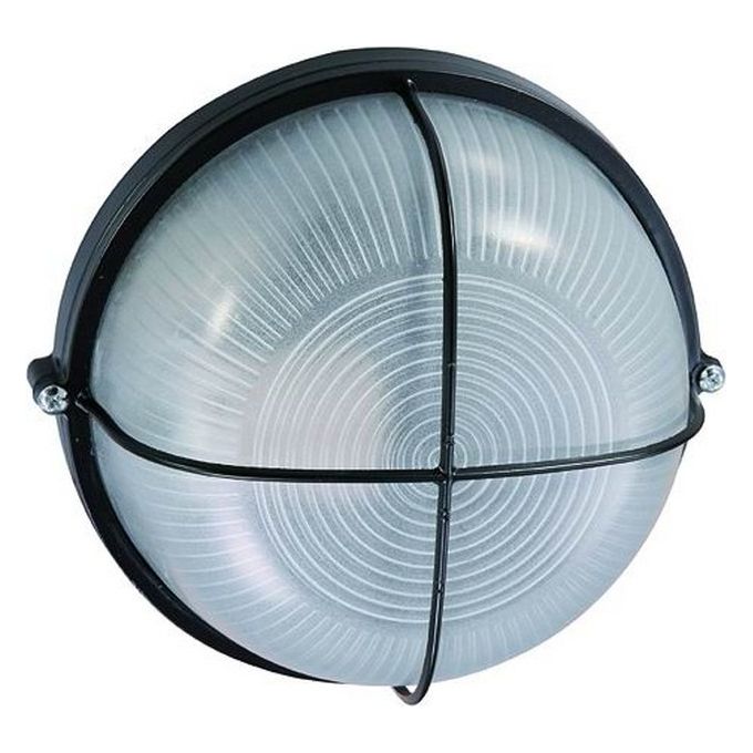 foto del prodotto plafoniere alluminio blinky luna tonda nera 60 watt
