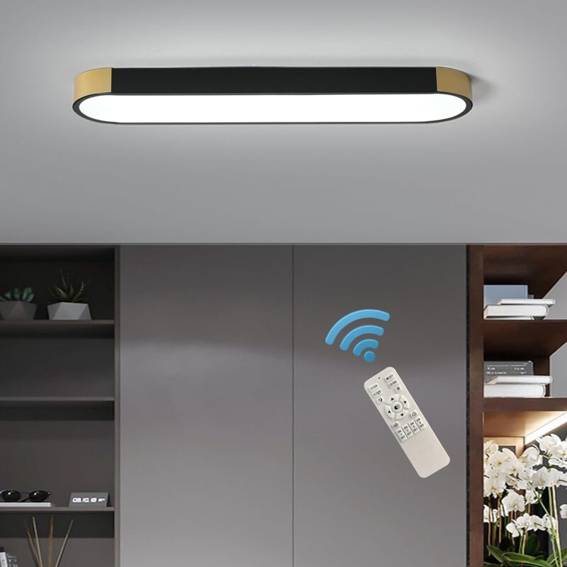foto del prodotto plafoniere moderne, lampada da soffitto led 36w con telecomando, lampadario dimmerabile plafoniere in acrilico per soggiorno cucina sala da pranzo