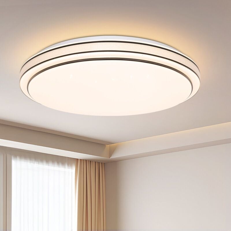 foto del prodotto plafonnier led gbly plafonnier chambre 27cm lampe de chambre ciel toil 12w lampe de couloir blanc chaud lampe de cuisine moderne salon rond