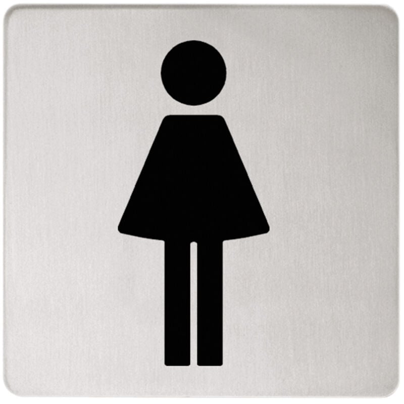 foto del prodotto plan plaque de porte symbole femmes, coller, chrom , keuco