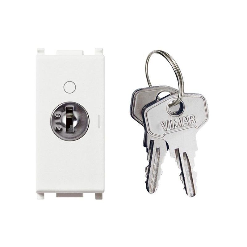 foto del prodotto plana interruttore 2 poli 16a chiave off 14083.s - vimar