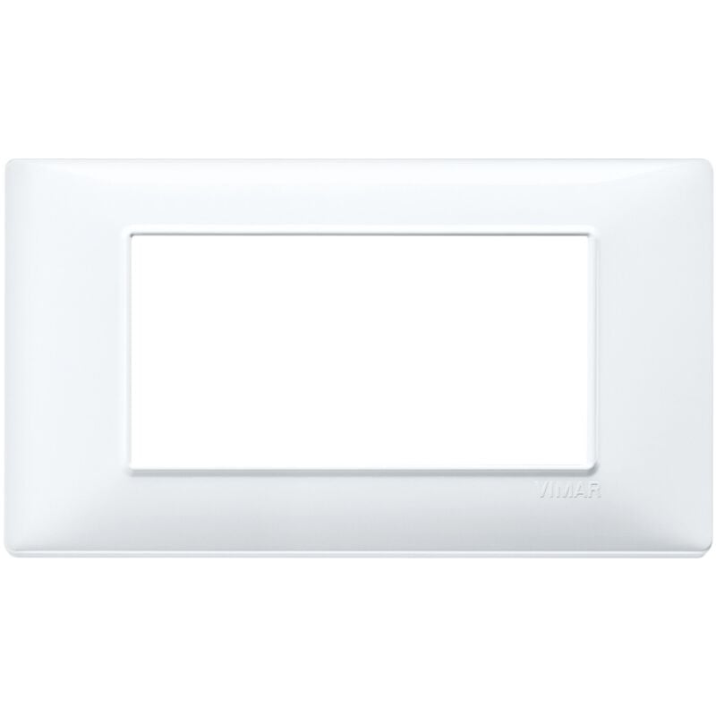 foto del prodotto plana placca 4 moduli colore bianco 14654.01 vimar