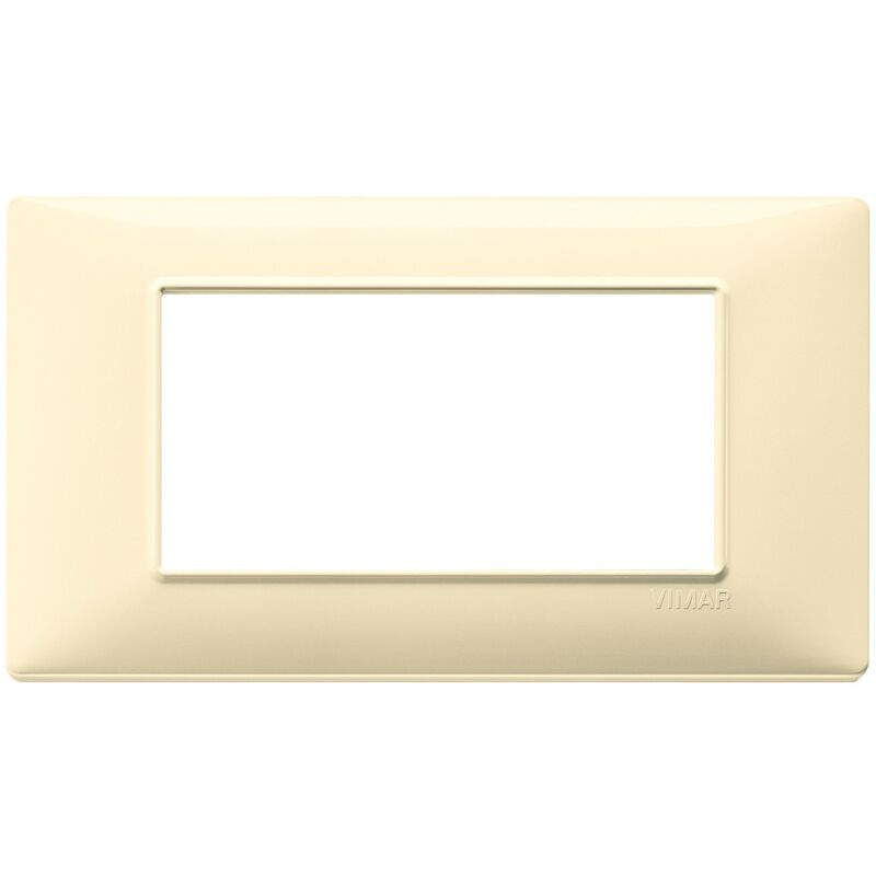 foto del prodotto plana placca 4 moduli colore crema 14654.04 vimar