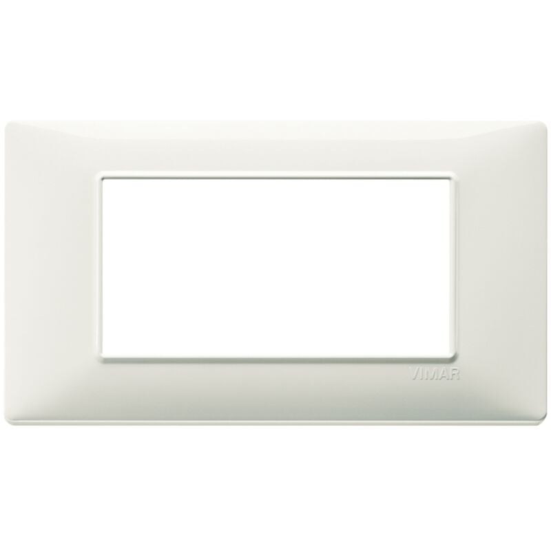 foto del prodotto plana placca 4 moduli tecnopolimero colore avorio 14654.02 - vimar
