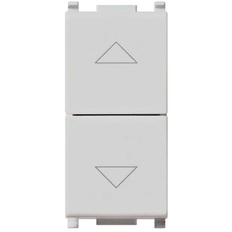 foto del prodotto plana silver due pulsanti interbloccati 1p no 1p no 10 a 250 v 14062.sl vimar