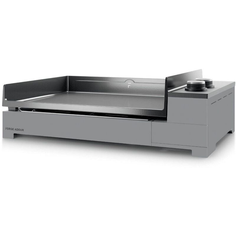 foto del prodotto plancha elettrica 3200w piastra in ghisa smaltata 58,5x40,5 cm premiume60ang forge adour