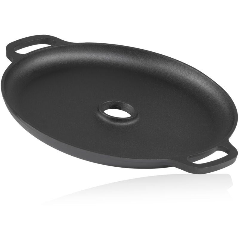 foto del prodotto plancha in ghisa 34,5 cm piastra per fornello a razzo già pretrattata preseasoned - bbq-toro