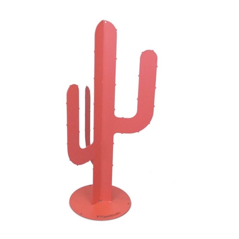 foto del prodotto planchaelec cactus metallo 3 rami decorazione esterna giardino o terrazza da fissare al pavimento made in france grenadina 115 cm
