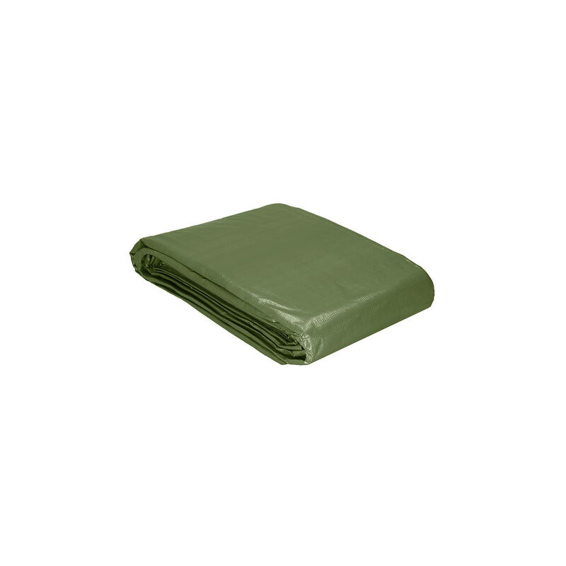 foto del prodotto plandeka 120g/m2 3x5m è un robusto telo di protezione verde.