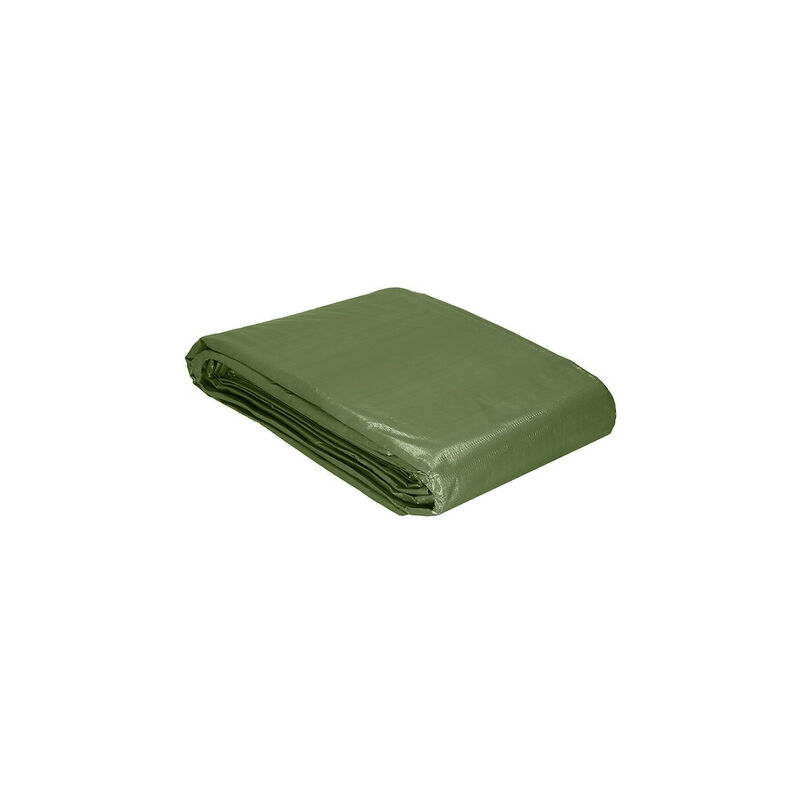 foto del prodotto plandeka 5x8m 120g m2, una spessa tarpolina protettiva verde.