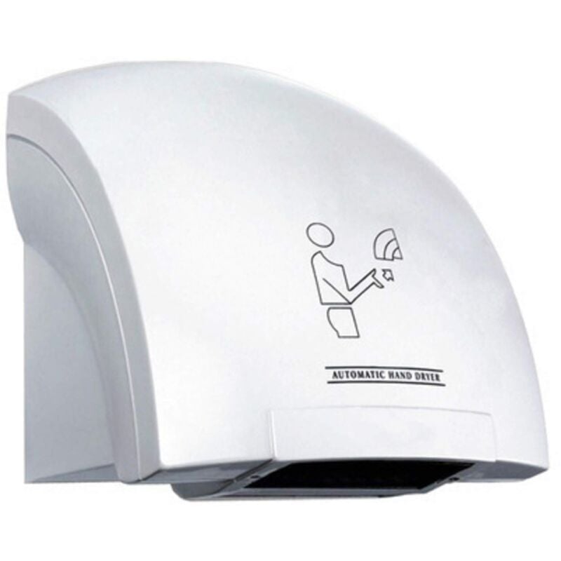 foto del prodotto planet shop tempo di saldi asciugamani elettrico da parete ad aria calda con tecnologia touchless