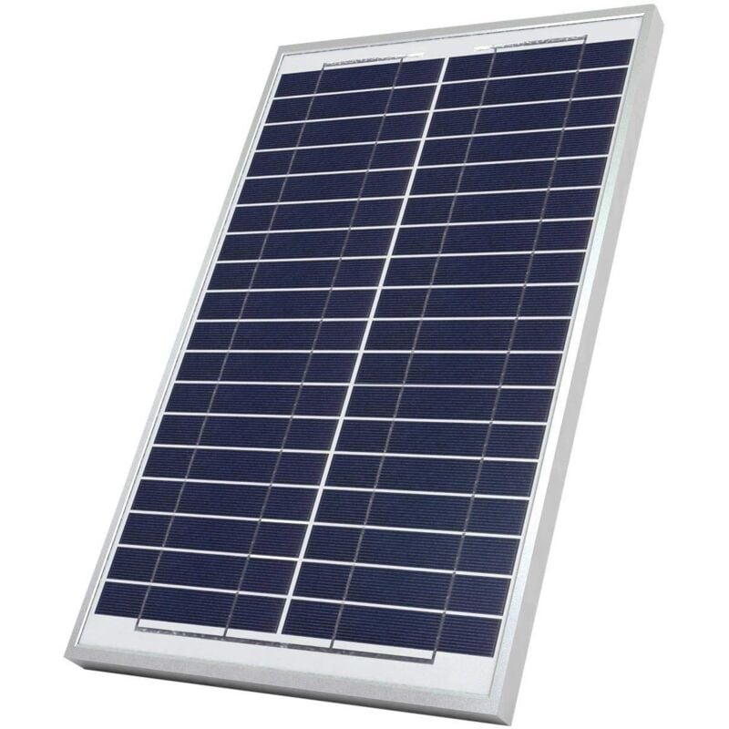 foto del prodotto planet shop tempo di saldi pannello solare fotovoltaico monocristallino da 20w 21v con pinze a morsa