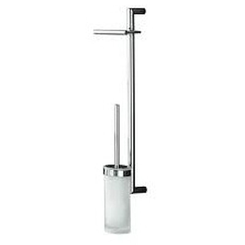 foto del prodotto planets b9823 colonna con porta rotolo scopino cromato codice prod b98230cr colombo design