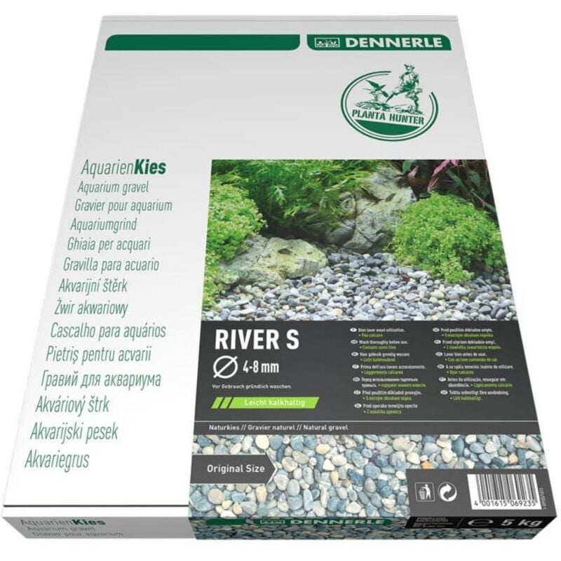 foto del prodotto plantahunter river s 4 8mm 5kg ghiaia naturale dennerle