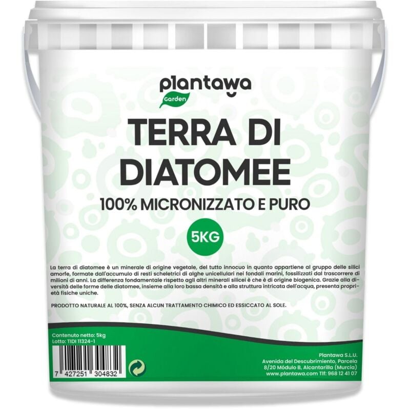 foto del prodotto plantawa terra di diatomee 5kg diatomee polvere 100 naturale di alta qualit perfetta per molteplici applicazioni in casa e giardino senza