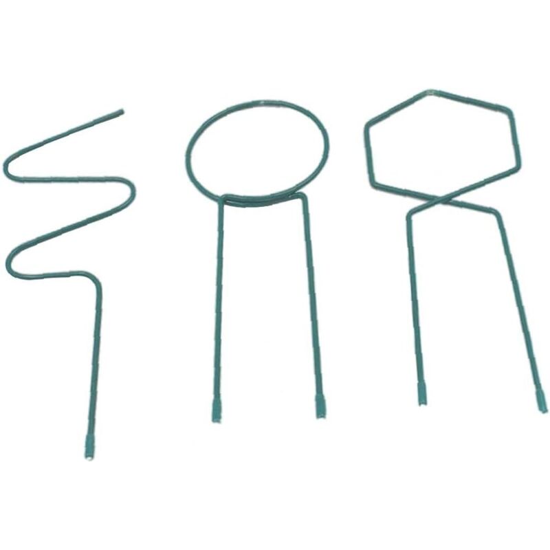 foto del prodotto plants climbing holder, hanging plant support plant pot treellis support chip support for flowers tomatoes 3pcs green