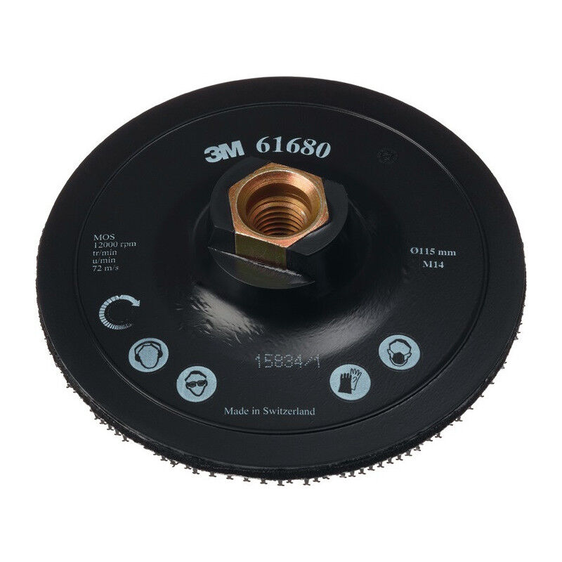 foto del prodotto plaque d appui scotch brite dh ac d.125mm m14 avec centrage 3m