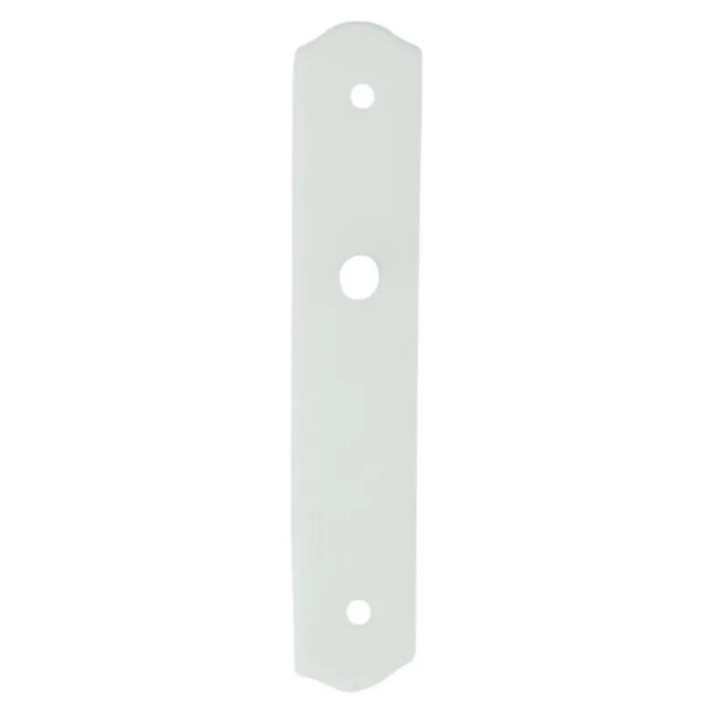 foto del prodotto plaque simple en porcelaine blanche sans trou.