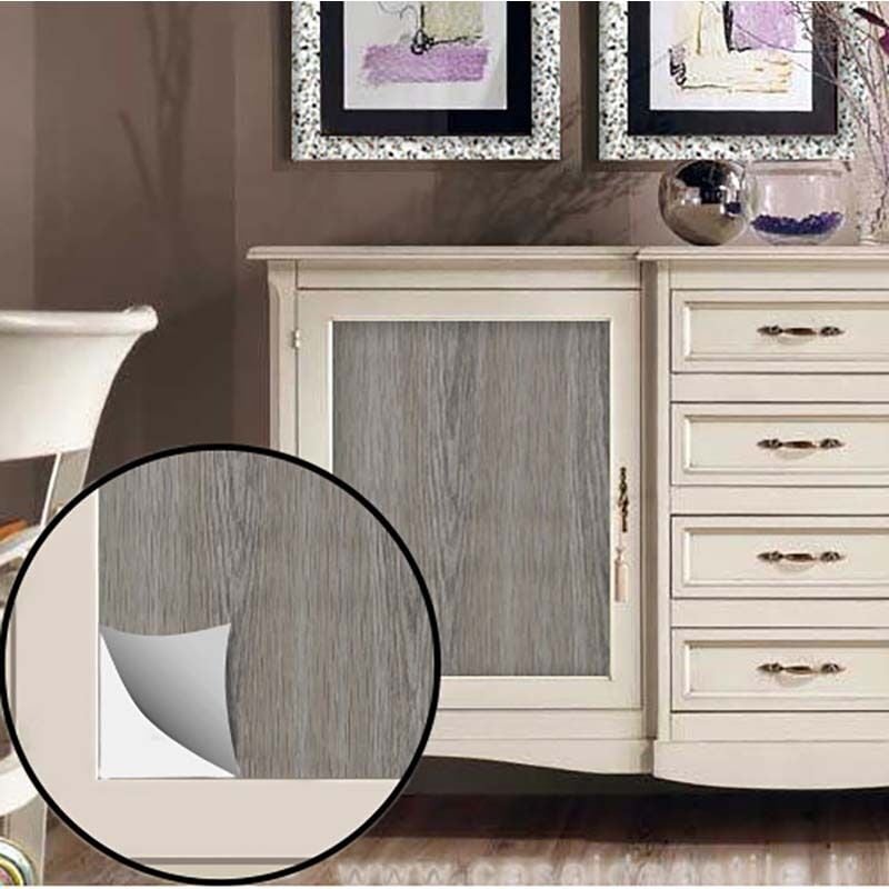 foto del prodotto plastica adesiva, 200xh.45 cm, quercia taupe