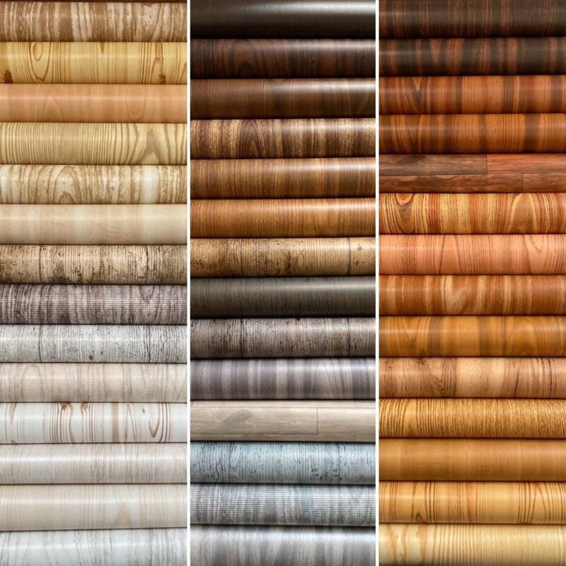 foto del prodotto plastica adesiva in rotoli da 20 mt. fantasia parquet grigio