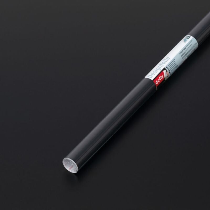 foto del prodotto plastica adesiva nero opaco dc fix mini 45x200 cm