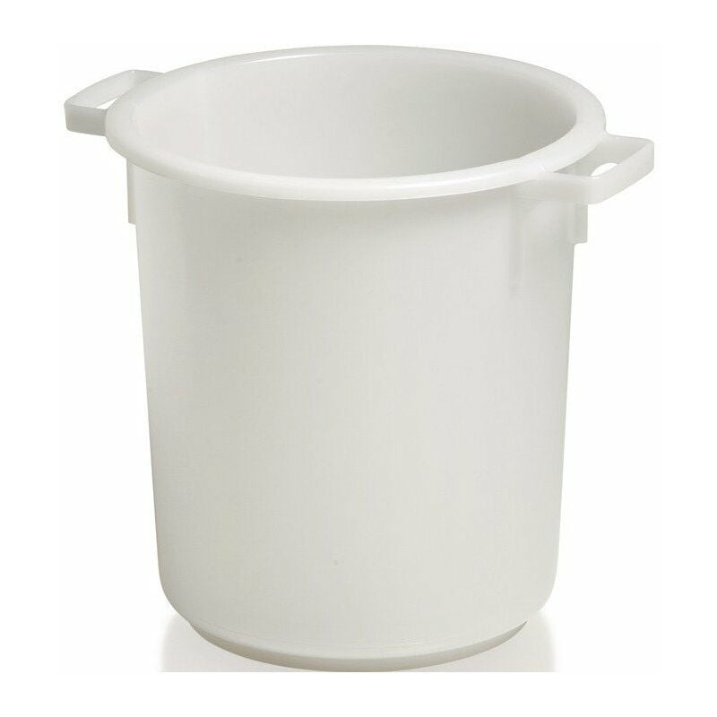 foto del prodotto plastica can 40l hd pe bianco d420xh445mm con schermo maniglia esterno