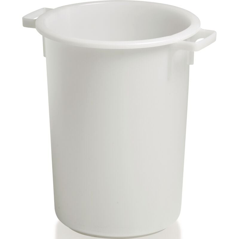 foto del prodotto plastica can 40l hd pe bianco d420xh445mm con schermo maniglia esterno