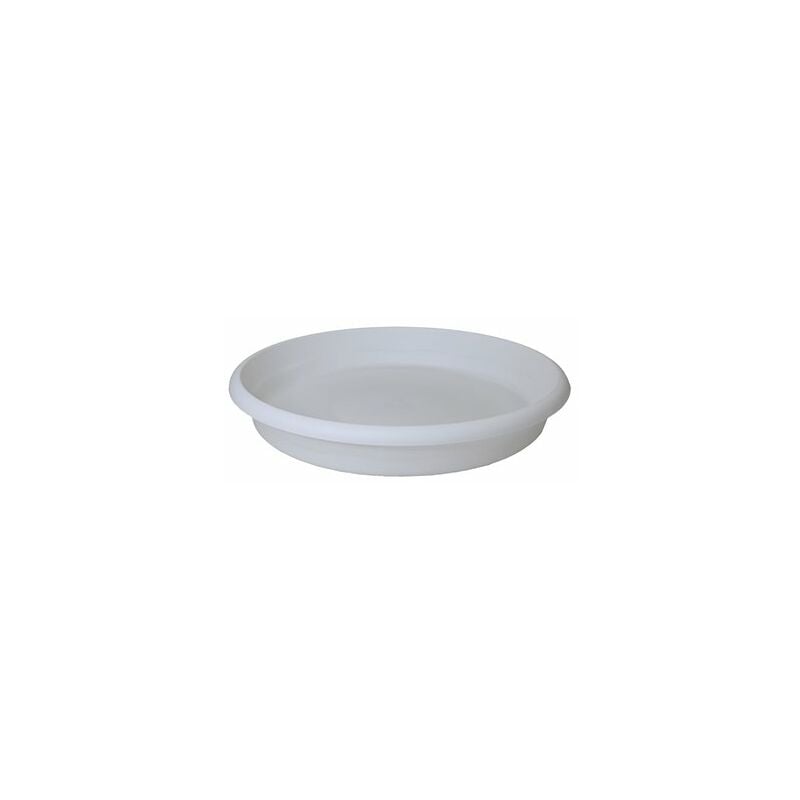foto del prodotto plastiken piatto per iniezione per vaso da terra 34 cm bianco